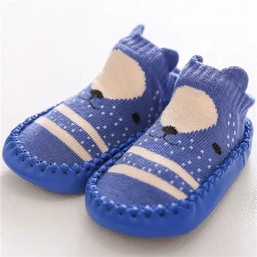 0-24M New born Baby Socks With Rubber Soles Infant Baby Girls Boys Shoes Spring Autumn Baby Floor Socks Anti Slip Soft Sole Sock