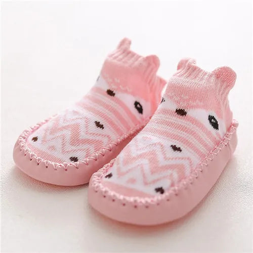 0-24M New born Baby Socks With Rubber Soles Infant Baby Girls Boys Shoes Spring Autumn Baby Floor Socks Anti Slip Soft Sole Sock