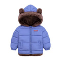 Baby Boys Girls Thick Jackets Winter Hooded Cotton Outerwear Children's Cashmere Padded Fleece Coat Kids Warm Snowsuit Clothes