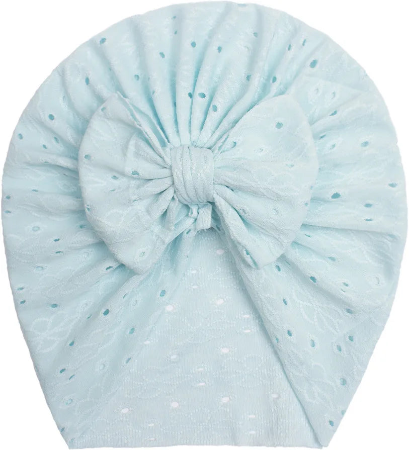 1 Pieces Children Baby Hat Kids Summer Thin Mesh Bowknot Cap Newborn Girls Photography Props Modis Beanie Turban Infant Props