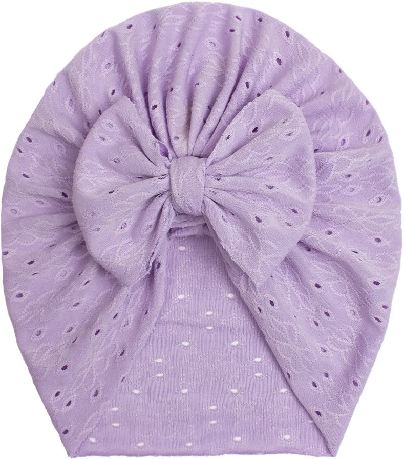 1 Pieces Children Baby Hat Kids Summer Thin Mesh Bowknot Cap Newborn Girls Photography Props Modis Beanie Turban Infant Props